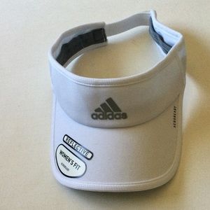 ADIDAS WOMENS VISOR WHITE ADJUSTABLE NEW